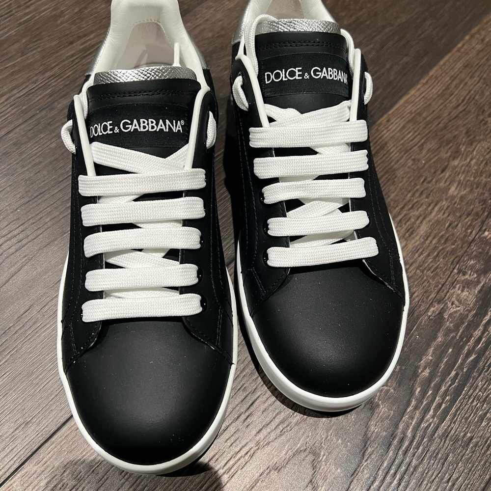 Dolce & Gabbana Black and White Sneakers